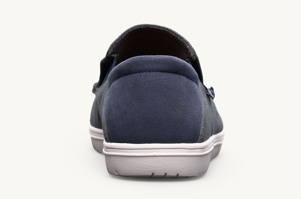 Drifter Lems Chaussures Slip On Homme Grise Bleu Marine | KEM4162ZY