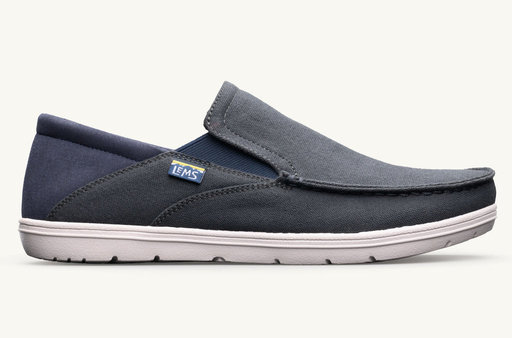 Drifter Lems Chaussures Slip On Homme Grise Bleu Marine | KEM4162ZY